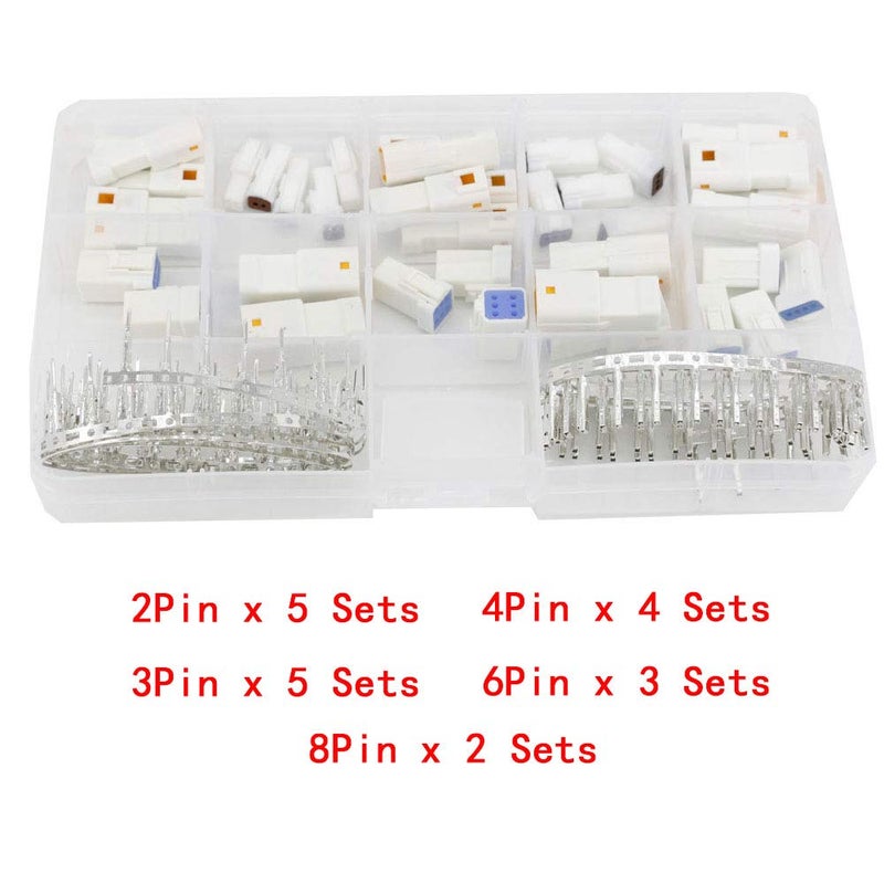 CNLW 19 Sets Automotive Connectors JST02R-JWPF-VSLE 2/3/4/6/8 Pin Waterproof Connectors Male and Female - Image 4